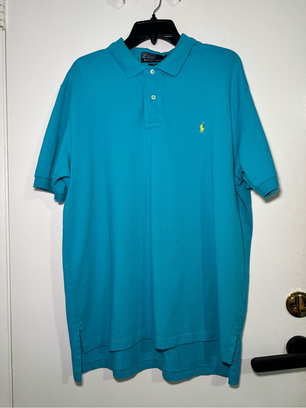 Polo Ralph Lauren Turquoise Blue Polo Shirt Size XL